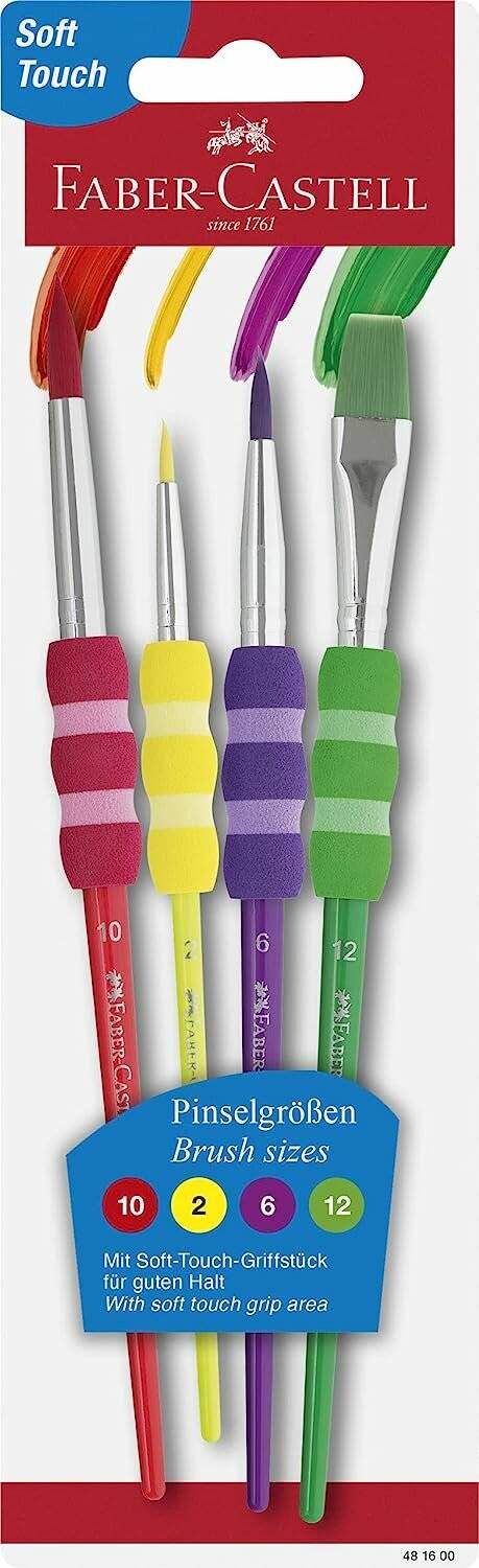 Faber-Castell Brush Set 4 Pinsel Standard Colors