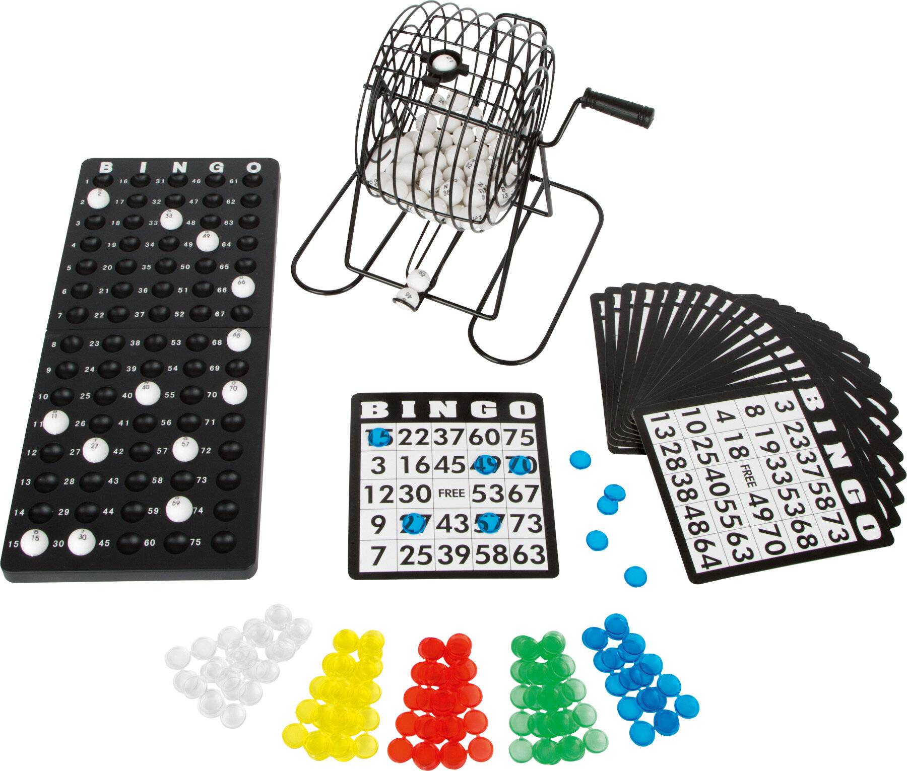 Bingotrommel mit Zubehör