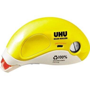 Uhu Glue Roller, Permanent, 8.4 Mm X 16.5 Mm, Black