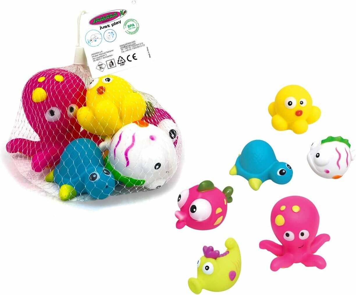 Jamara 460616 Bath Toys Sea Creatures 6-Piece