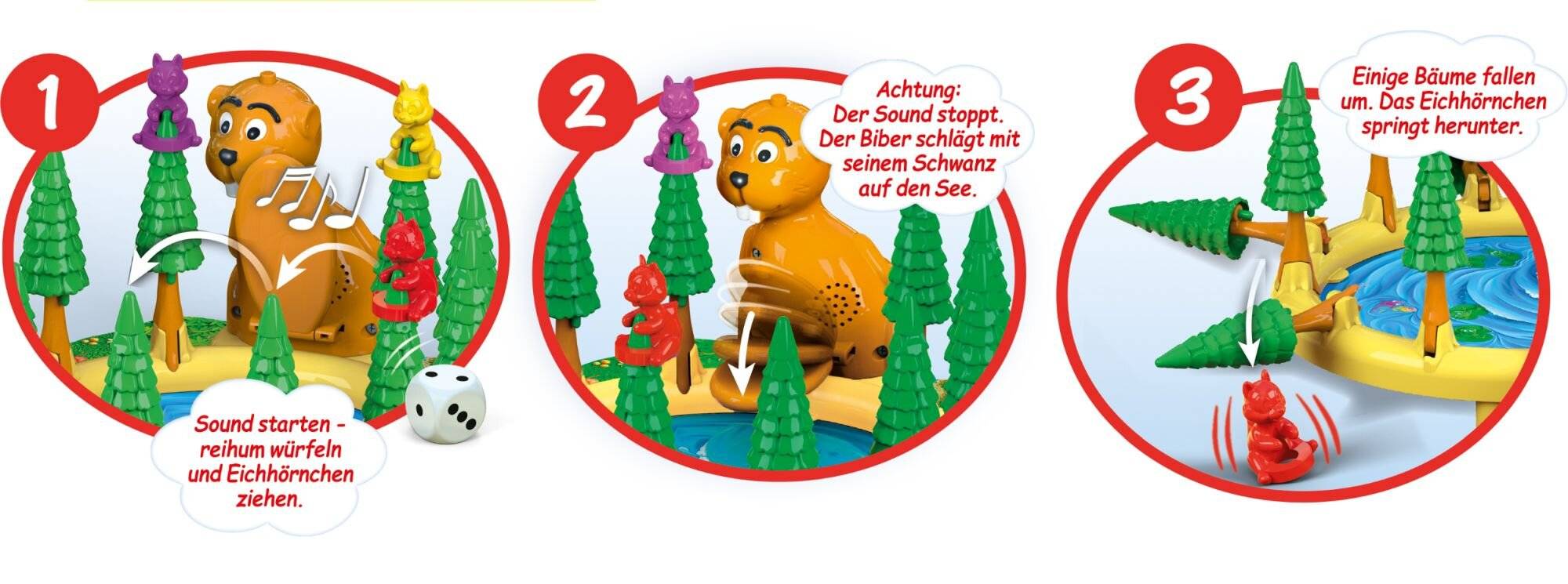 Schmidt Spiele Bumm Bumm Biber, Brettspiel