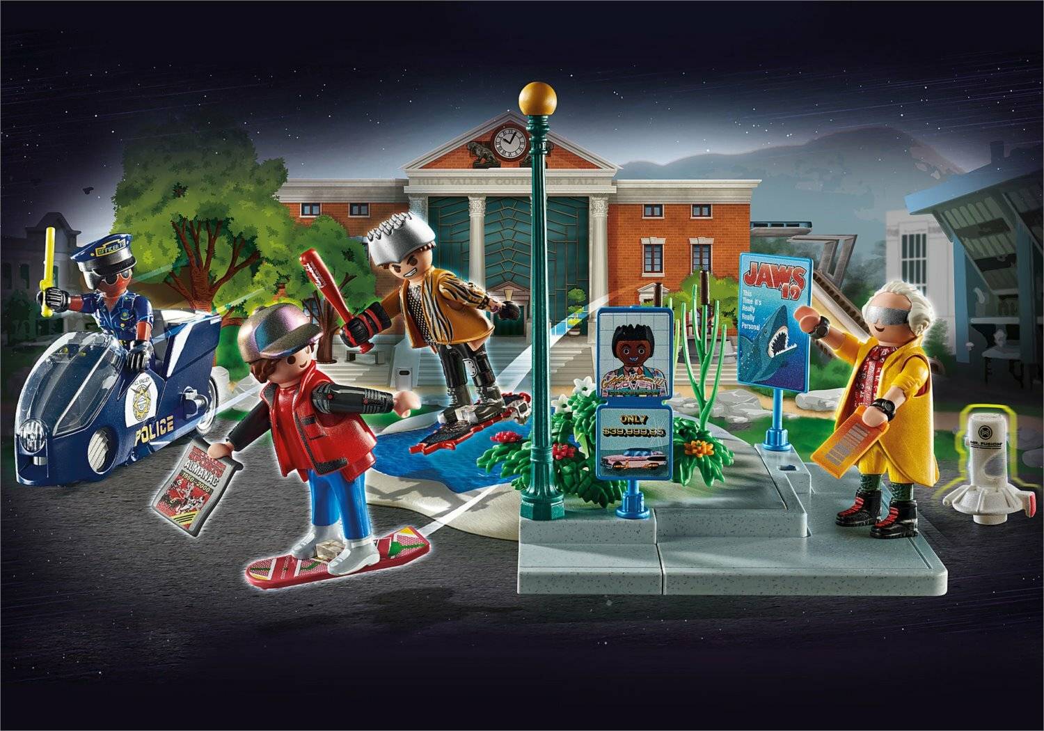 PLAYMOBIL 70634 Back to the Future Verfolgung mit Hoverboard, Konstruktionsspielzeug