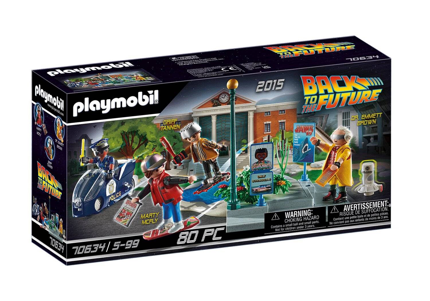 PLAYMOBIL 70634 Back to the Future Verfolgung mit Hoverboard, Konstruktionsspielzeug