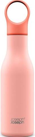 Joseph Joseph Loop Vakuumisolierte Trinkflasche coral 500ml