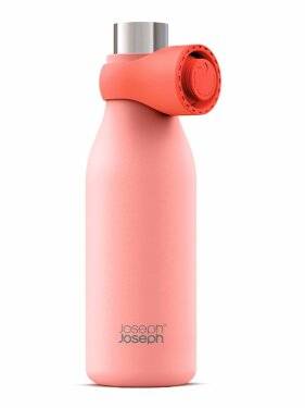 Joseph Joseph Loop Vakuumisolierte Trinkflasche coral 500ml