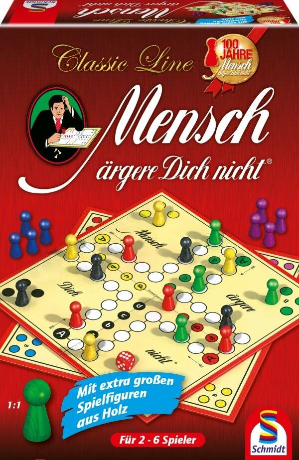 Schmidt Spiele Classic Line: Mensch Ã ¤ rgere dich nicht, Brettspiel