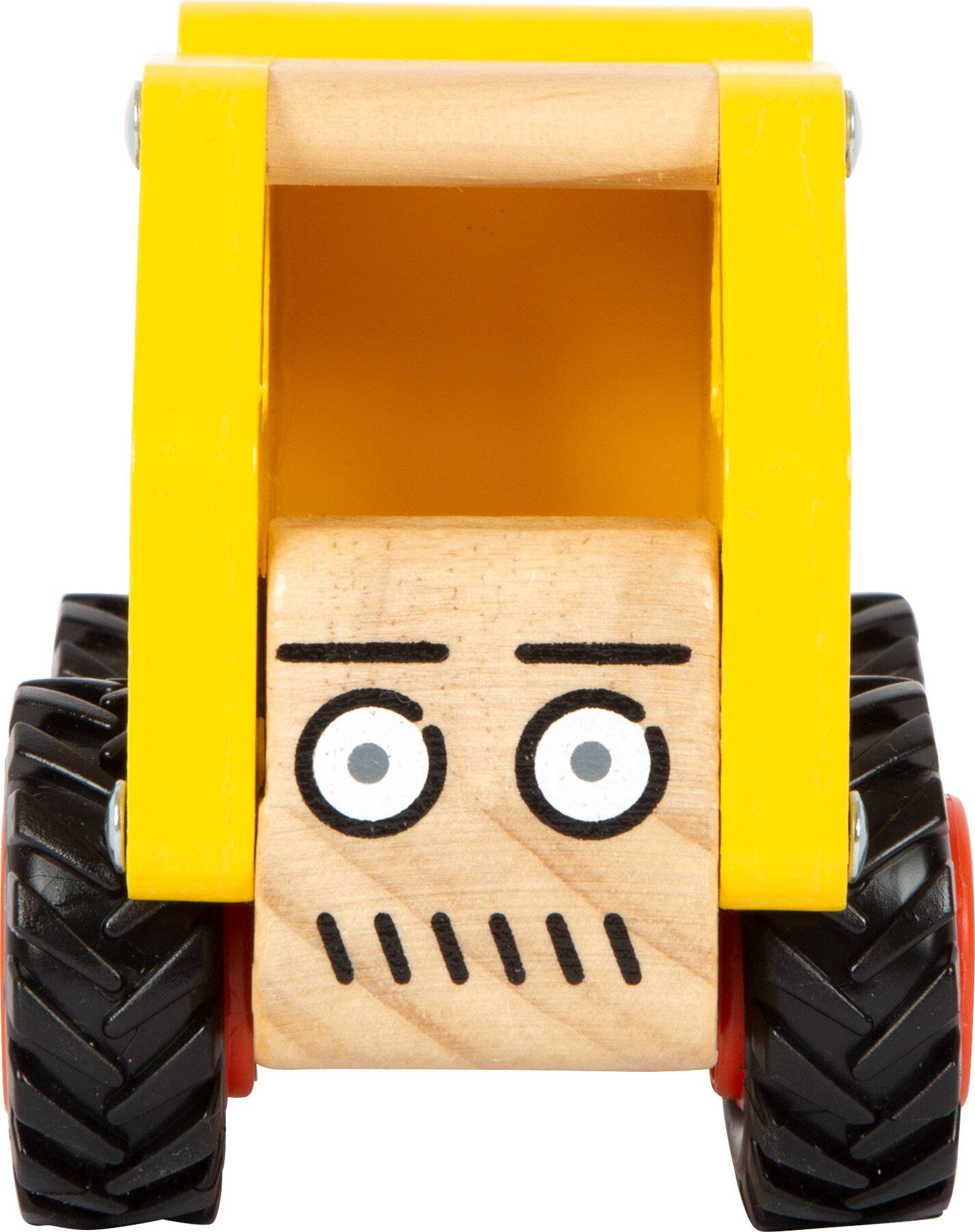 small foot Betonmischer, Spielfahrzeug für Kinder aus Holz, mit gummierten Rädern, ab 18 Monaten, 12286