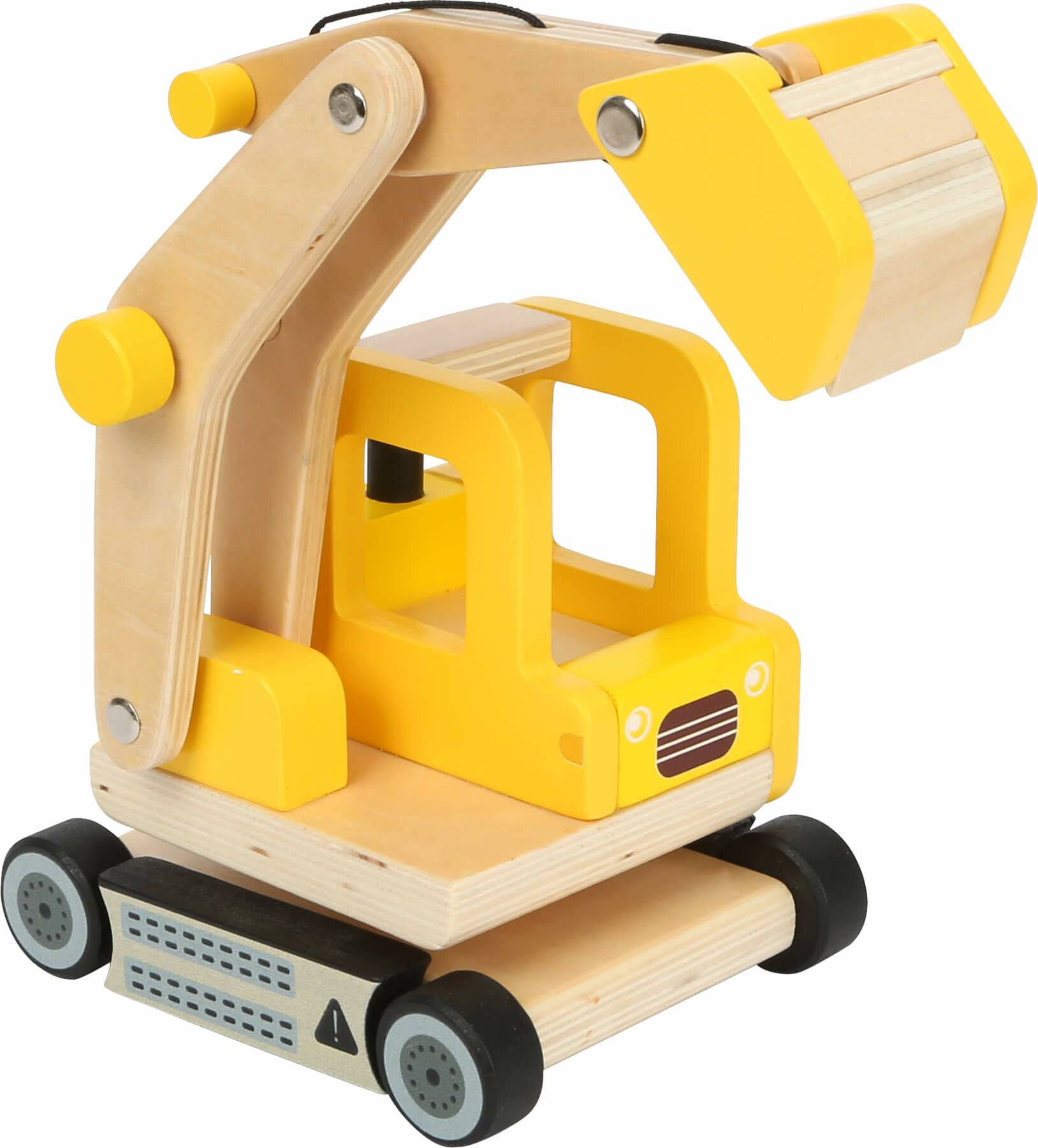 Small Foot 12010 Schaufelbagger aus Holz ab 3 Jahren