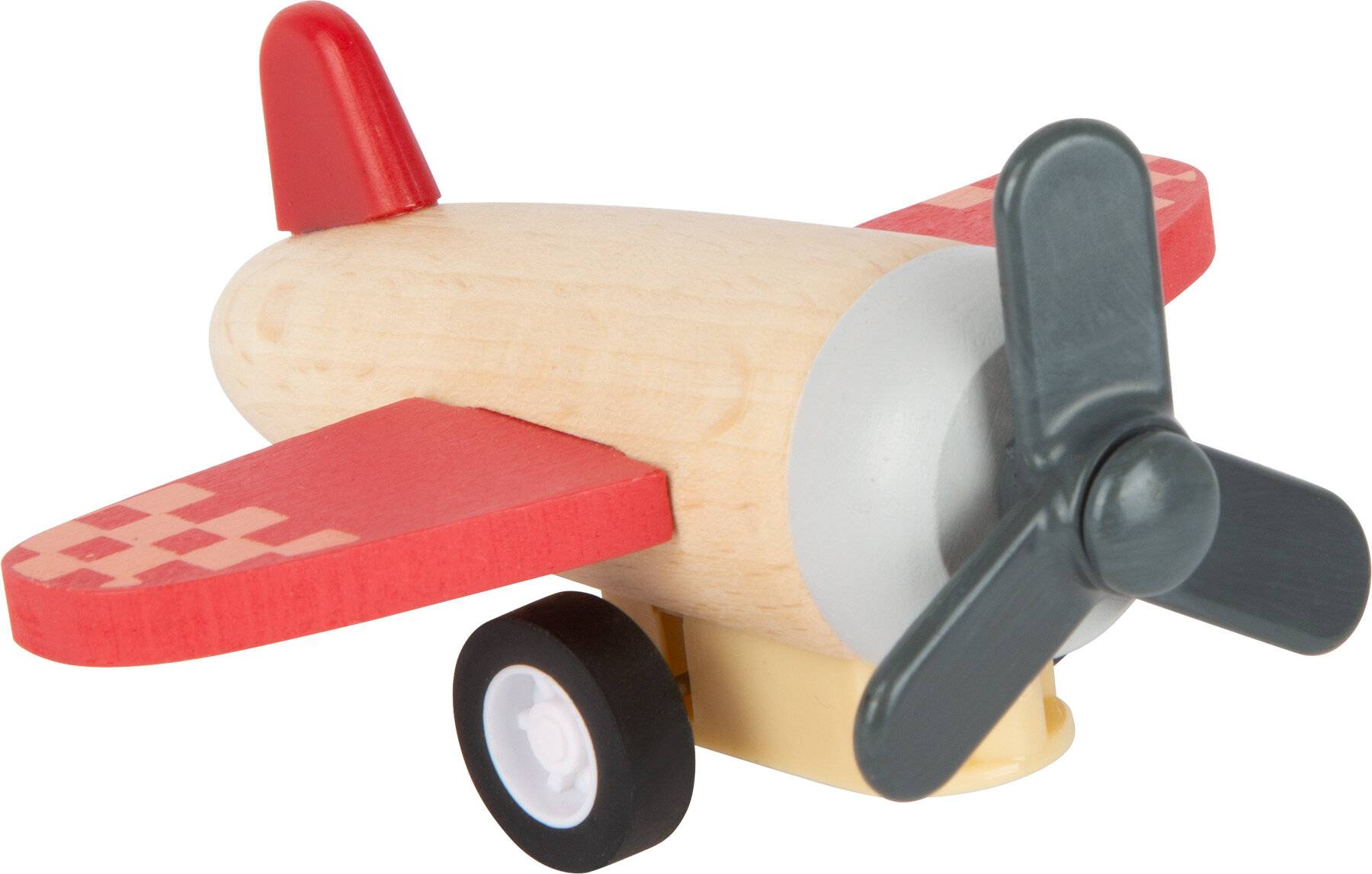 Small Foot Rückziehflieger und-raketen-Set, mit DREI tollen Fliegern, aus robustem Holz, ab 12 Monaten, 11884 Spielzeug