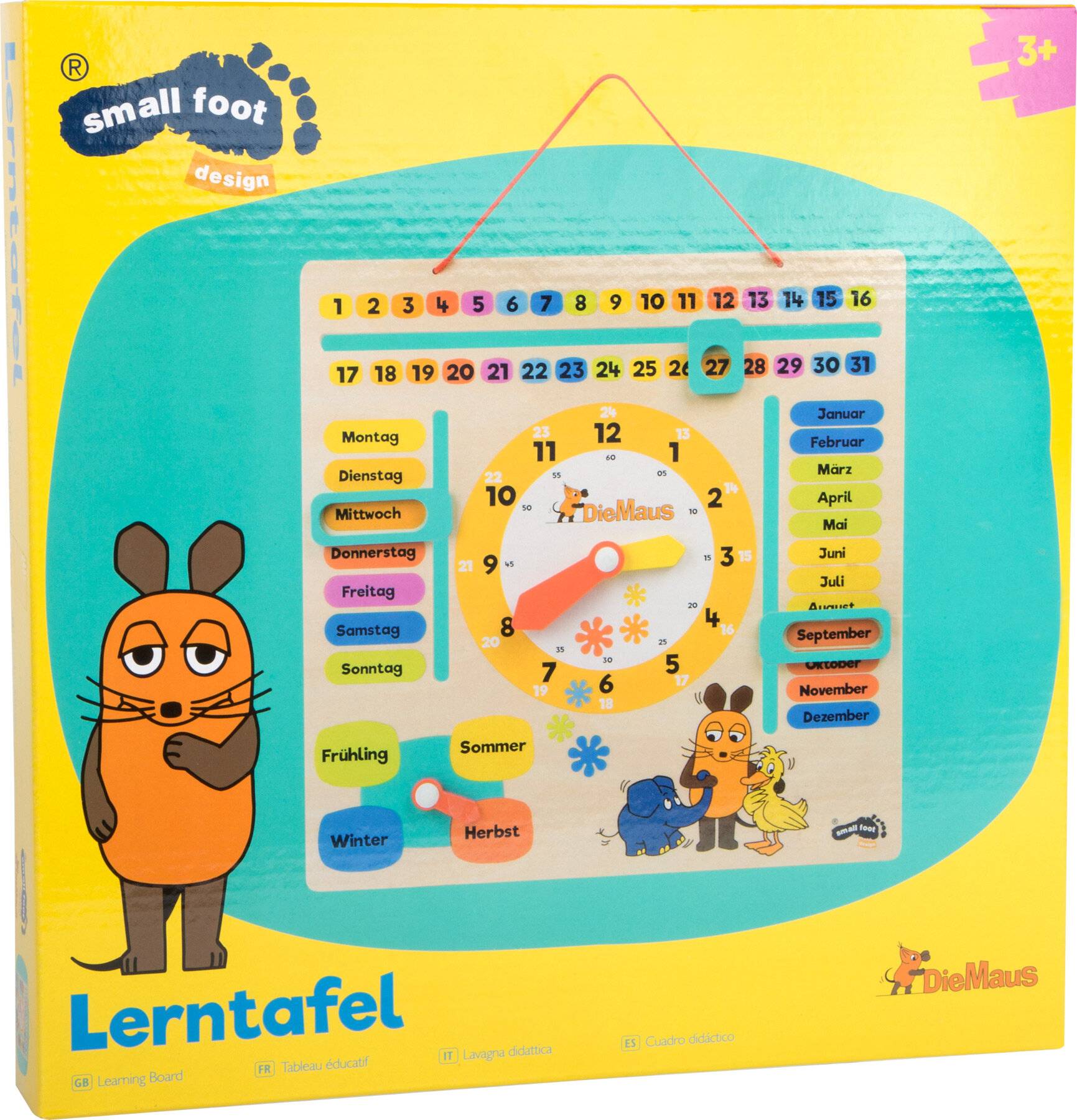 Die Maus Lernuhr mit Kalender