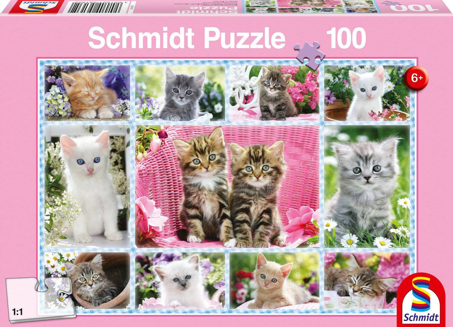 Katzenbabys - 100 Teile Puzzle