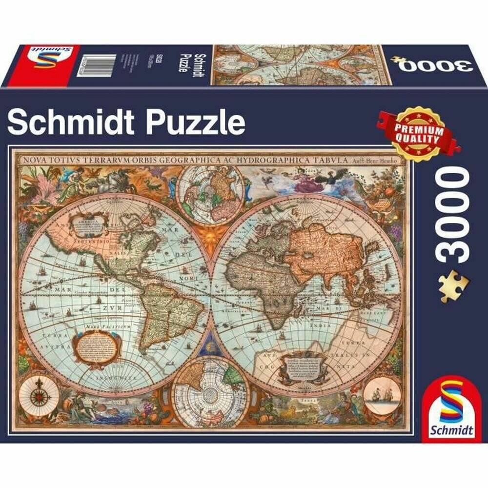 Antike Weltkarte - 3000 Teile Puzzle