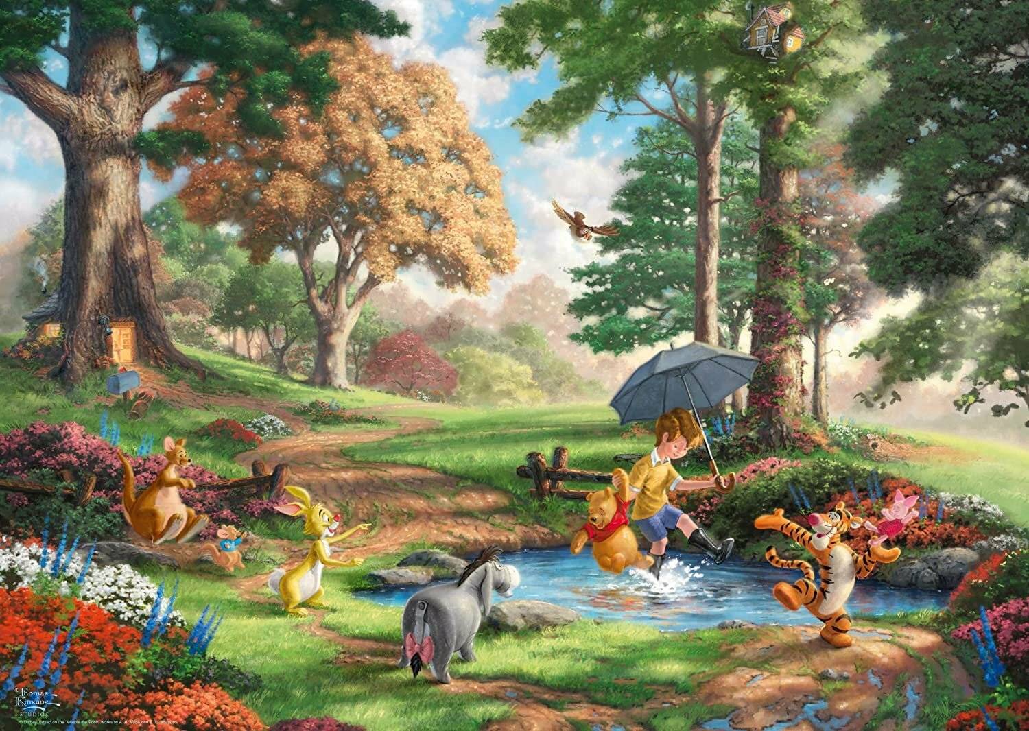 Disney, Winnie The Pooh - 1000 Teile Puzzle (Thomas Kinkade)