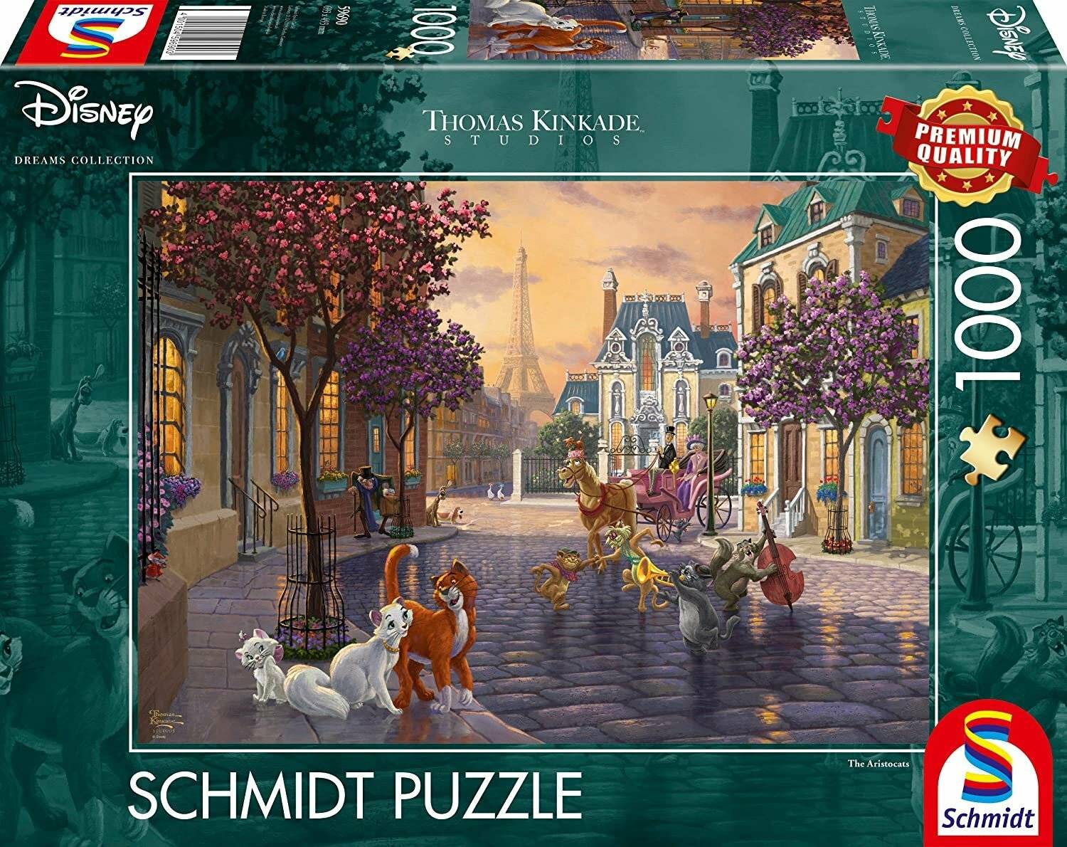 Disney, The Aristocats - 1000 Teile Puzzle (Thomas Kinkade)