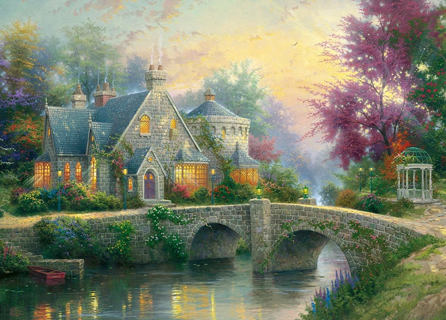 Thomas Kinkade - Abendstimmung - 3000 Teile Puzzle