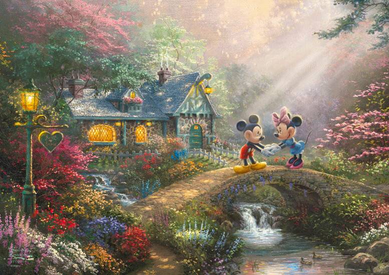 Mickey & Minnie in der Nostalgie Metalldose (500 Teile)