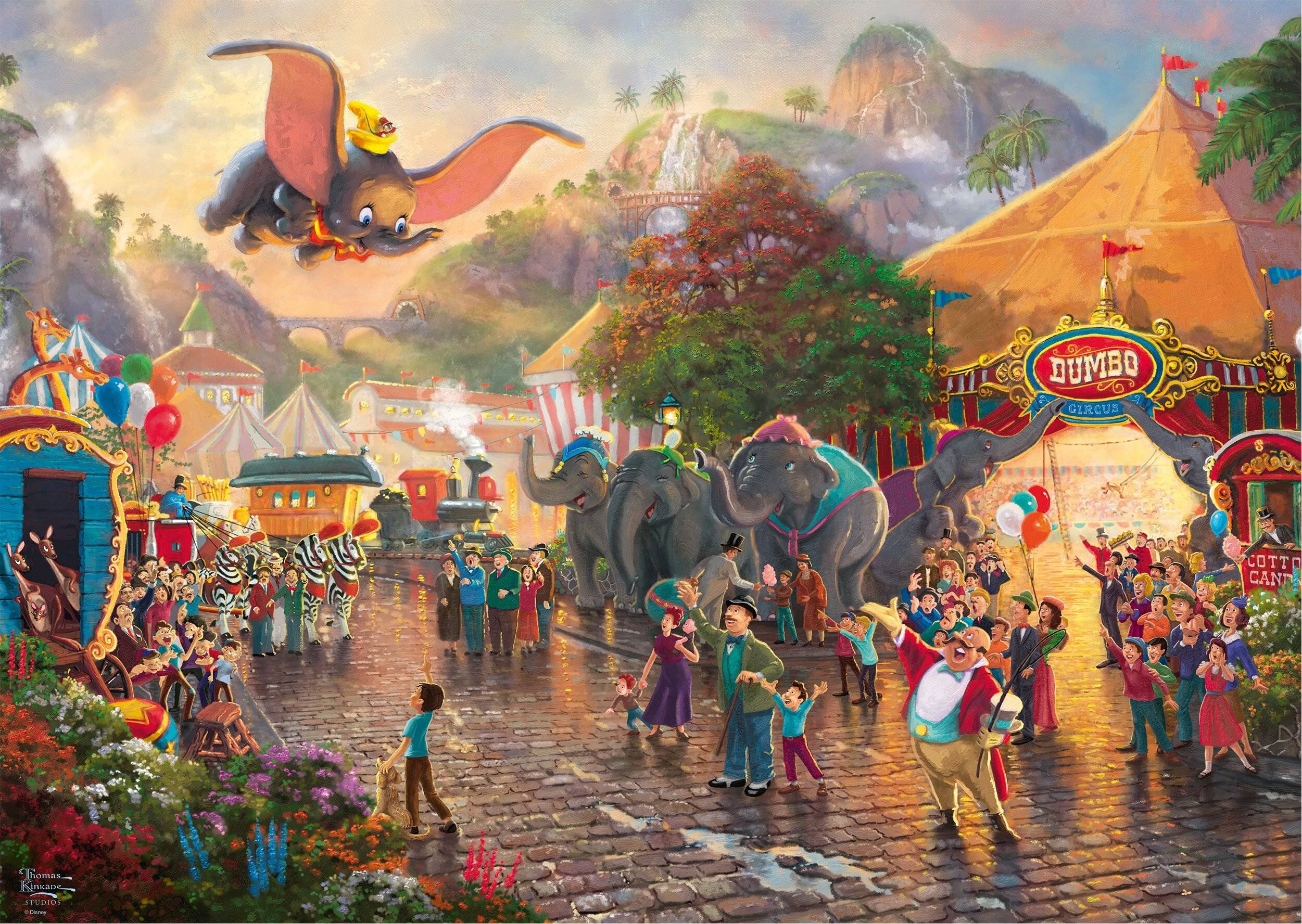 Disney, Dumbo - 1000 Teile Puzzle (Thomas Kinkade)