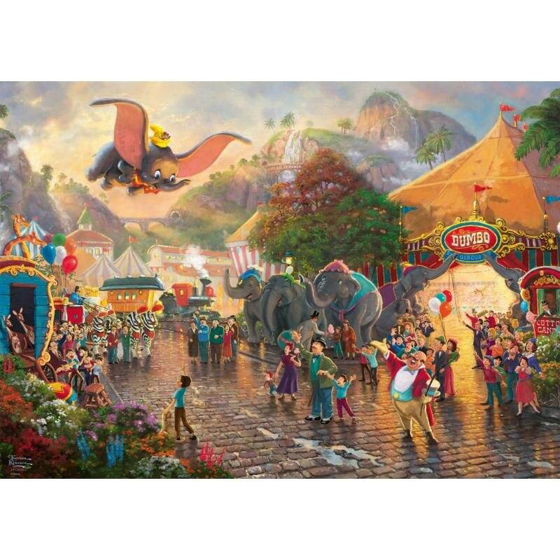 Disney, Dumbo - 1000 Teile Puzzle (Thomas Kinkade)