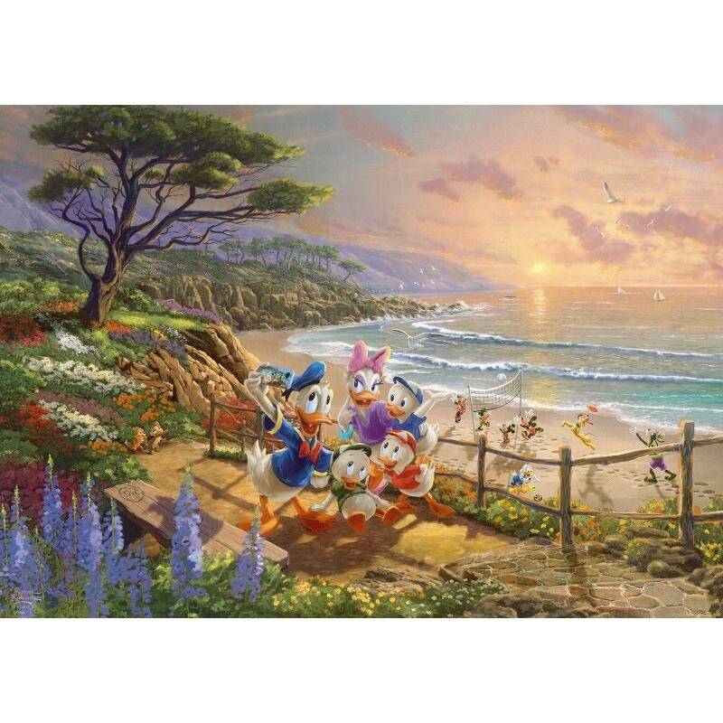 Thomas Kinkade Studios: Disney - Donald and Daisy A Duck Day Afternoon (1000 Teile)