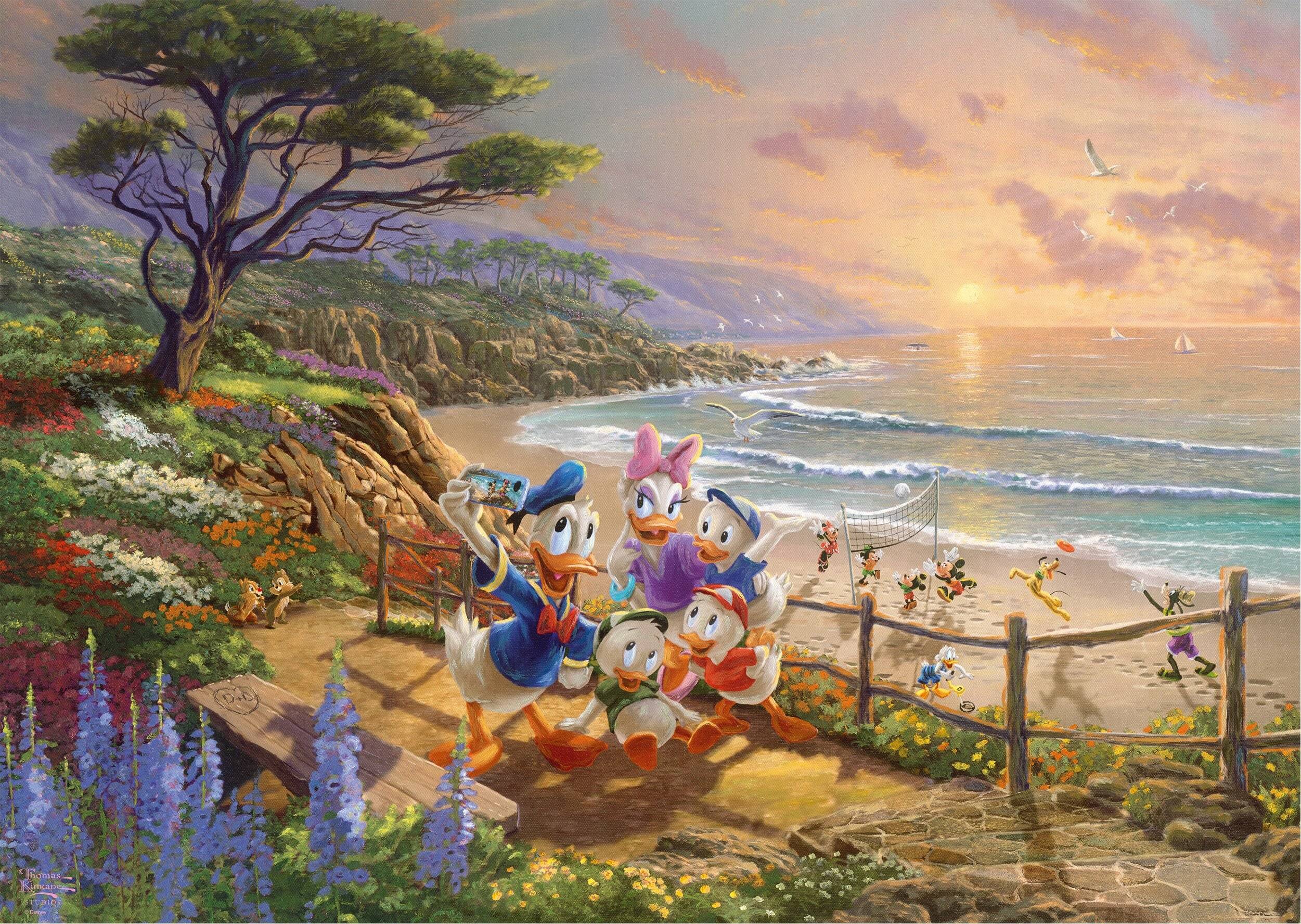 Thomas Kinkade Studios: Disney - Donald and Daisy A Duck Day Afternoon (1000 Teile)
