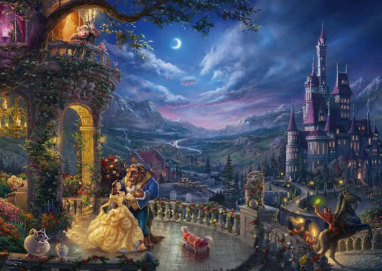 Schmidt Spiele Schmidt Spiele Puzzle Thomas Kinkade Disney Die Schö ne und das Biest 1000 Teile