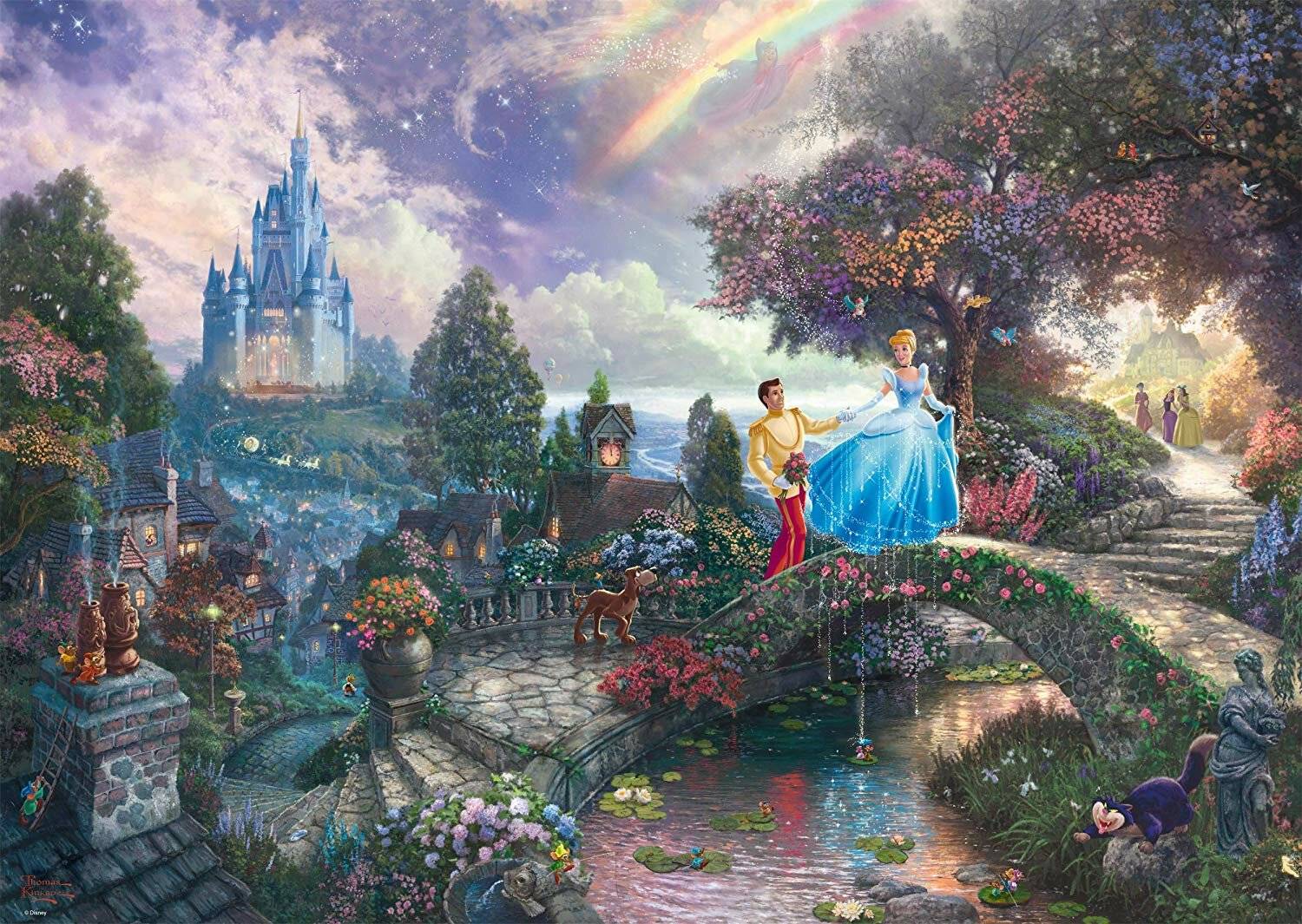Schmidt Spiele Schmidt Spiele Puzzle Thomas Kinkade Disney Cinderella 1000 Teile