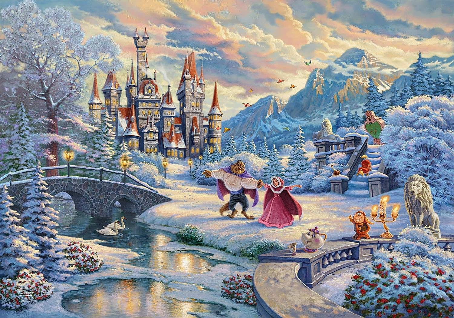 Thomas Kinkade Studios Disney Die Schöne und das Biest 1000 Teile