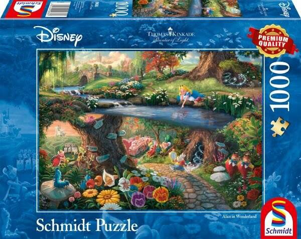 Thomas Kinkade Painter of Light Disney Alice im Wunderland 1000 Teile