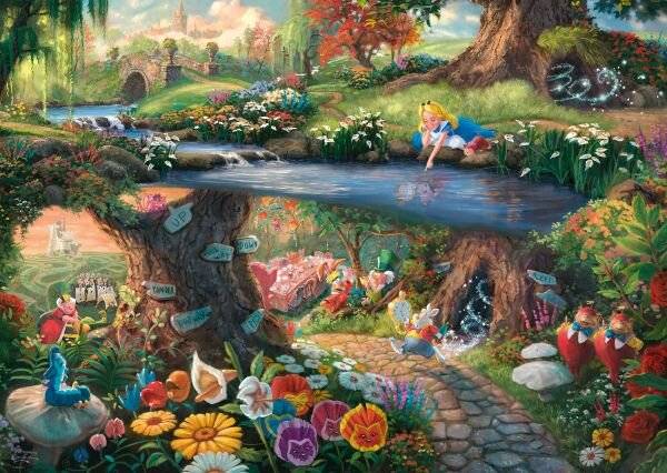 Thomas Kinkade Painter of Light Disney Alice im Wunderland 1000 Teile
