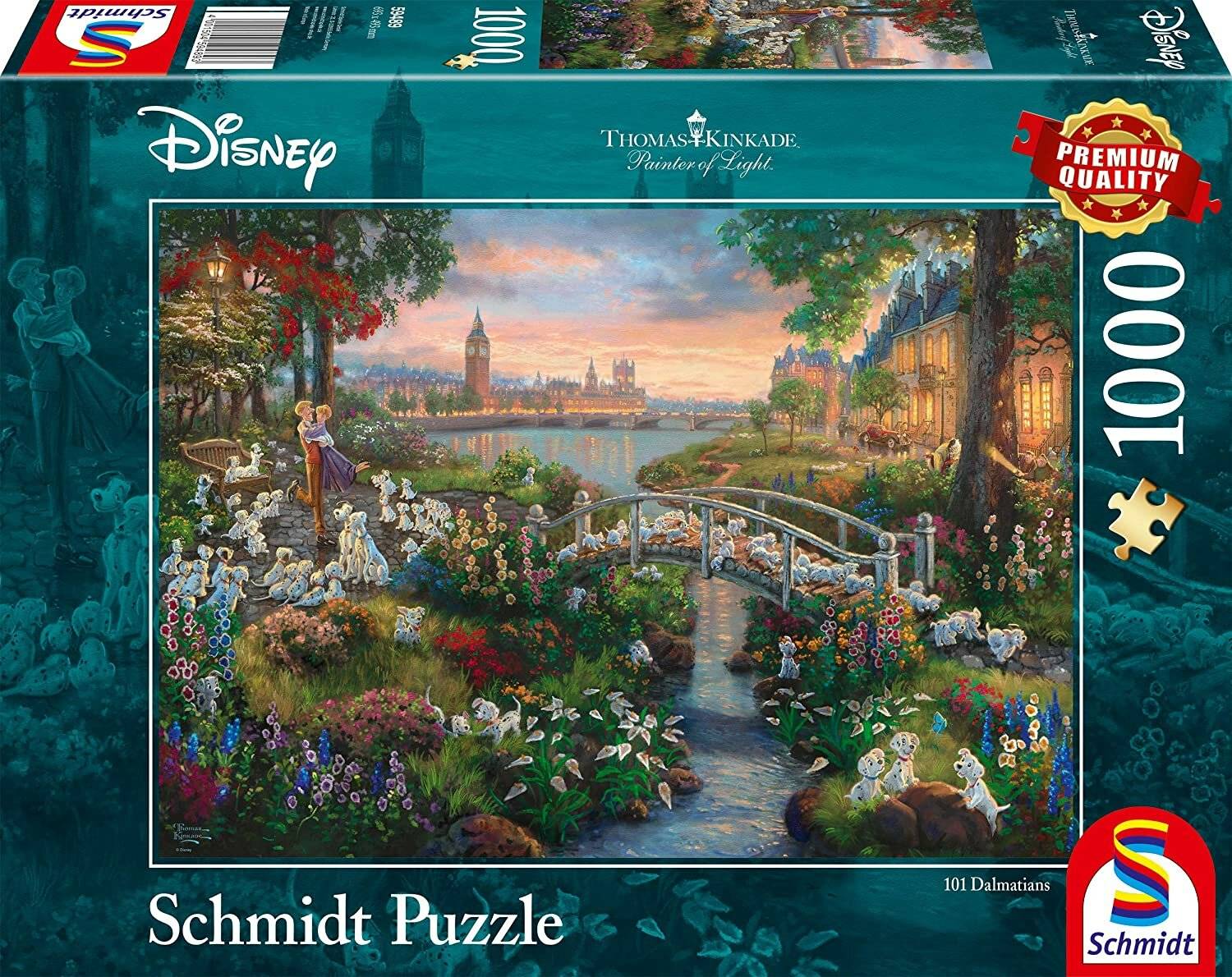 Schmidt Spiele Schmidt Spiele Puzzle Thomas Kinkade Disney 101 Dalmatiner 1.000 Teile