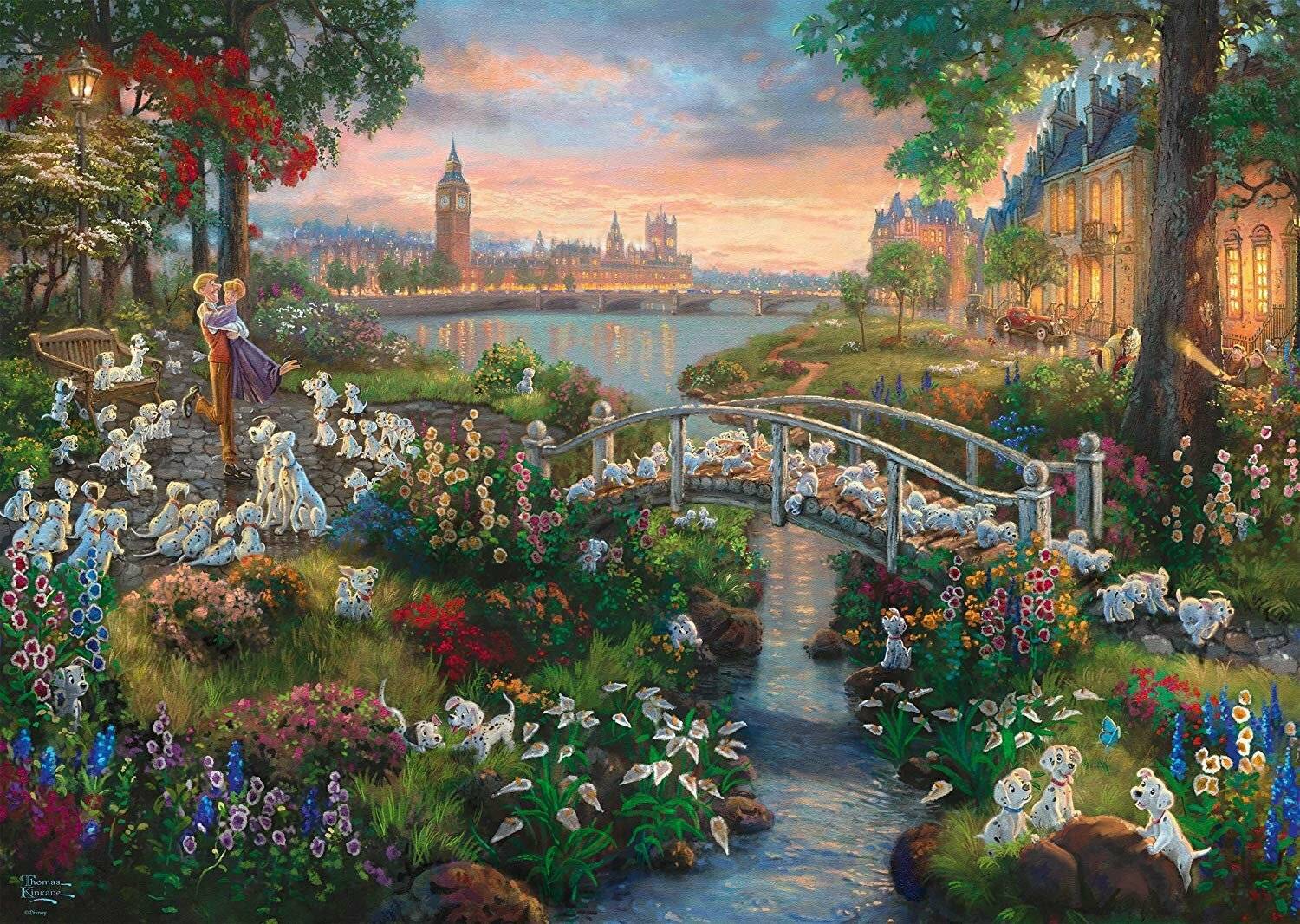 Schmidt Spiele Schmidt Spiele Puzzle Thomas Kinkade Disney 101 Dalmatiner 1.000 Teile