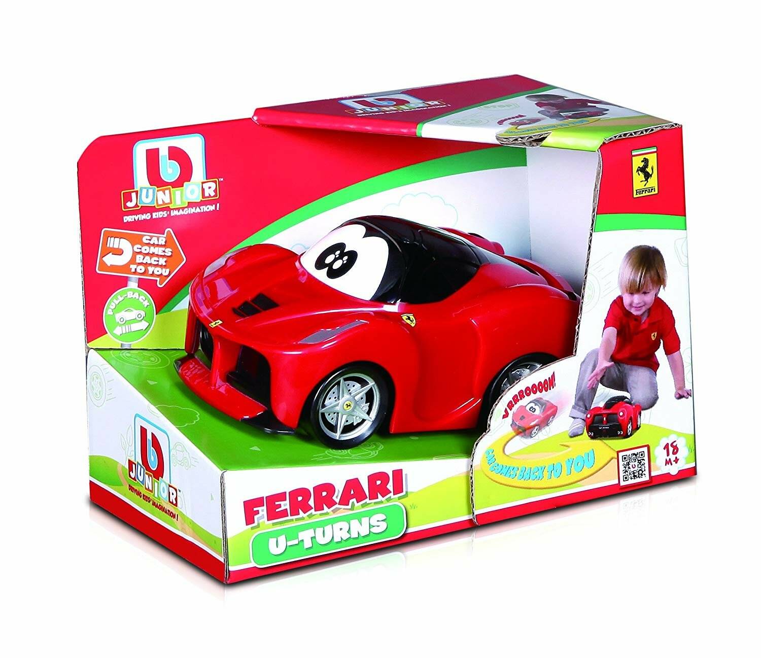 BB Junior U-Turn LaFerrari: Kleinkinder-Fahrzeug mit einzigartiger Pullback-Funktion - Spielzeugauto
