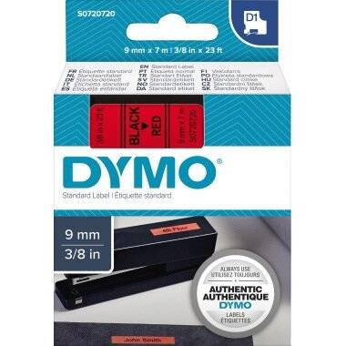 Dymo Schriftband 40917 Red Black Schwarz (S0720720)