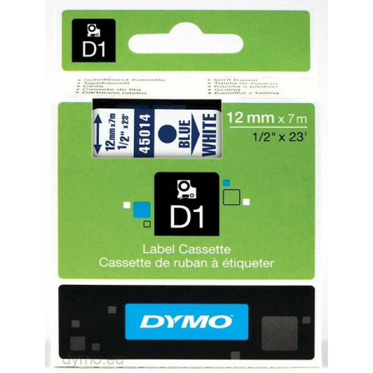 Dymo Dymo Schriftband 45014 White Blue (S0720540)