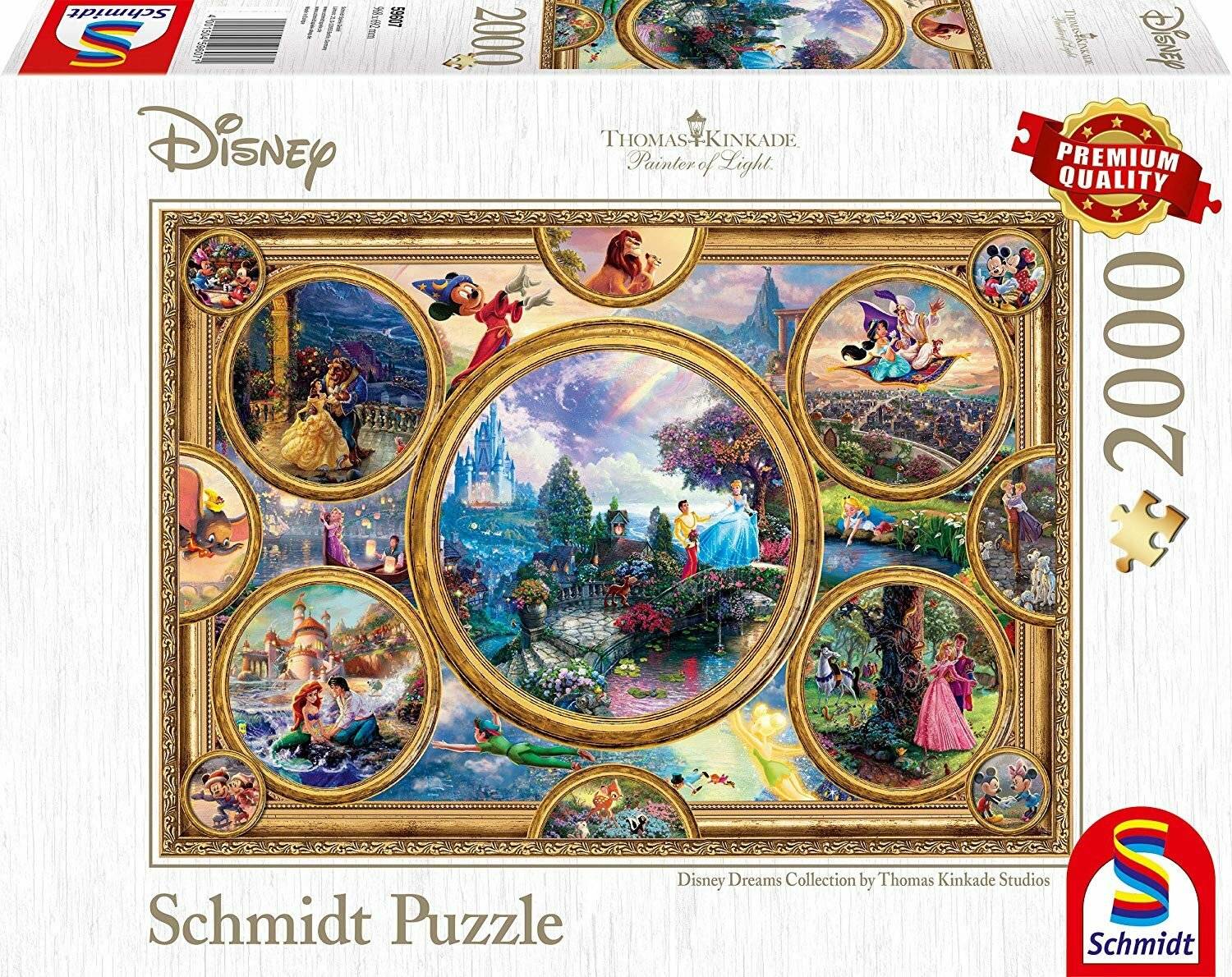Schmidt Spiele Schmidt Spiele Puzzle Thomas Kinkade Disney Dreams Collection, 2000 Teile