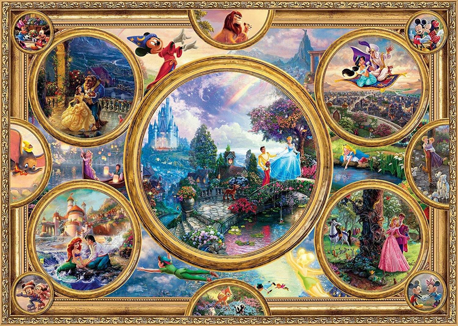 Schmidt Spiele Schmidt Spiele Puzzle Thomas Kinkade Disney Dreams Collection, 2000 Teile