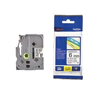 Brother TZE-Schriftbandkassette TZESchriftbandkassette TZe-211 TZe211 Weiß Schwarz (TZE211)