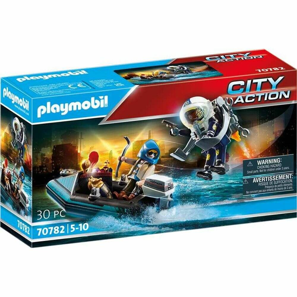 PLAYMOBIL 70782 Polizei Jetpack: Festnahme des Kunsträ ubers