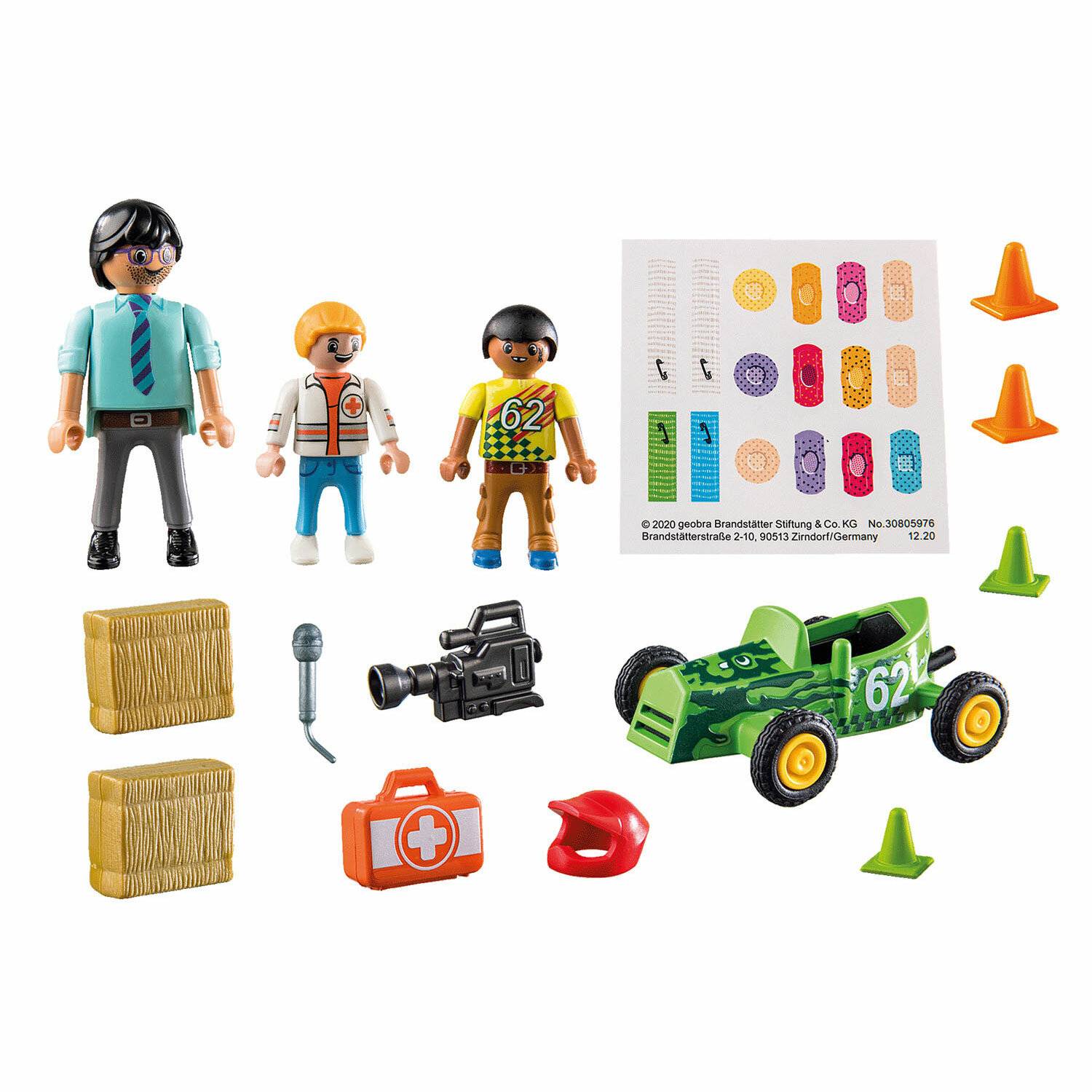 PLAYMOBIL 70919 DUCK ON CALL Notarzt Action. Hilf dem Rennfahrer!