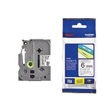 Brother TZE-Schriftbandkassette TZESchriftbandkassette TZe-111 TZe111 Transparent Black (TZE111)