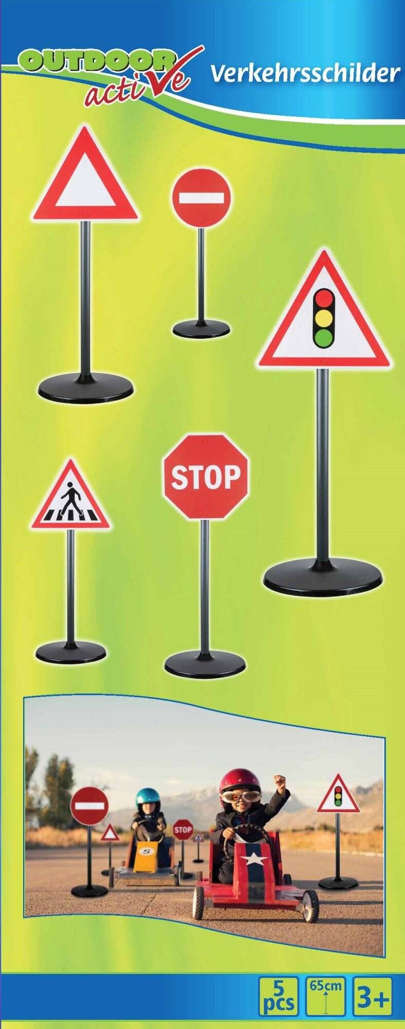 OA Verkehrsschilder 5-teilig, Höhe 65cm