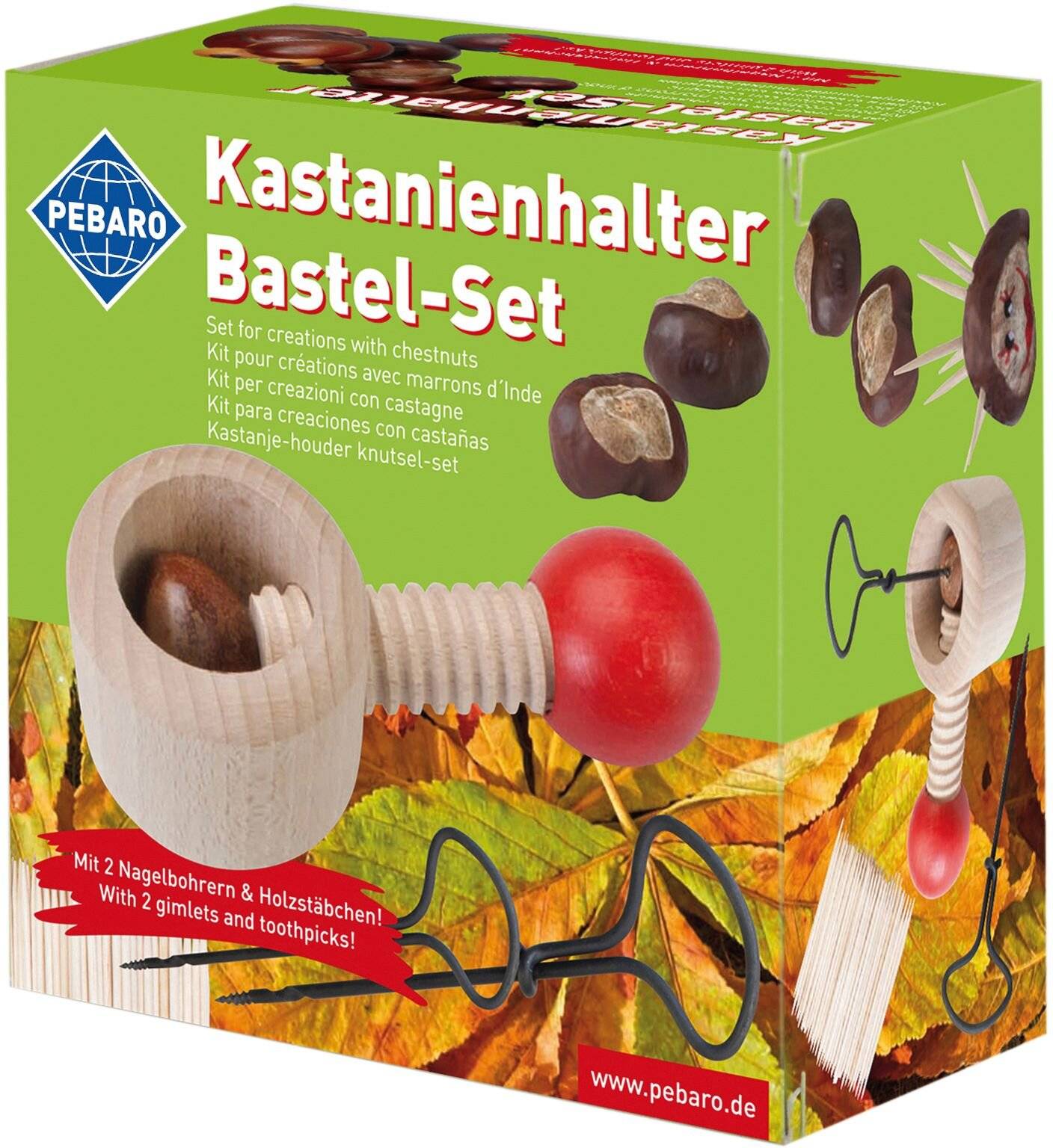 Kastanien Halter plus Bohrer