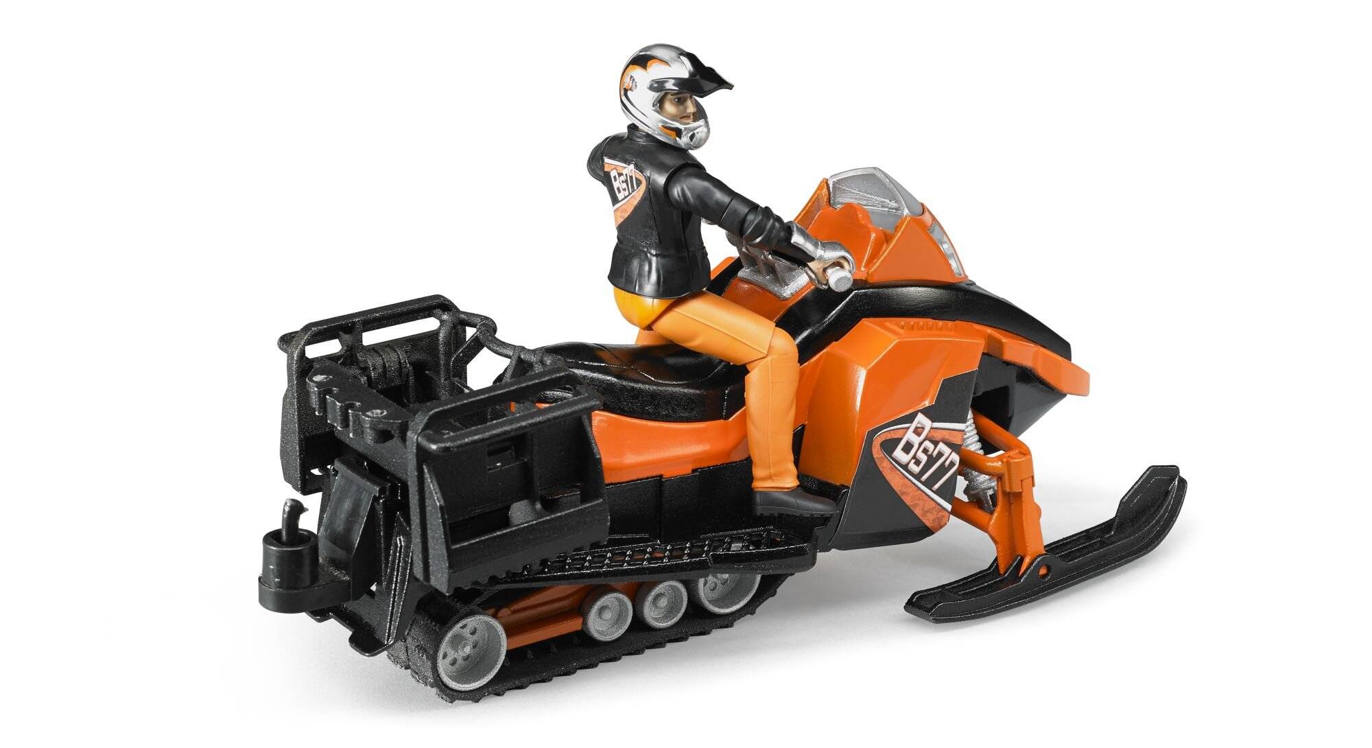 bruder Snowmobil mit Fahrer und Ausstattung, Modellfahrzeug