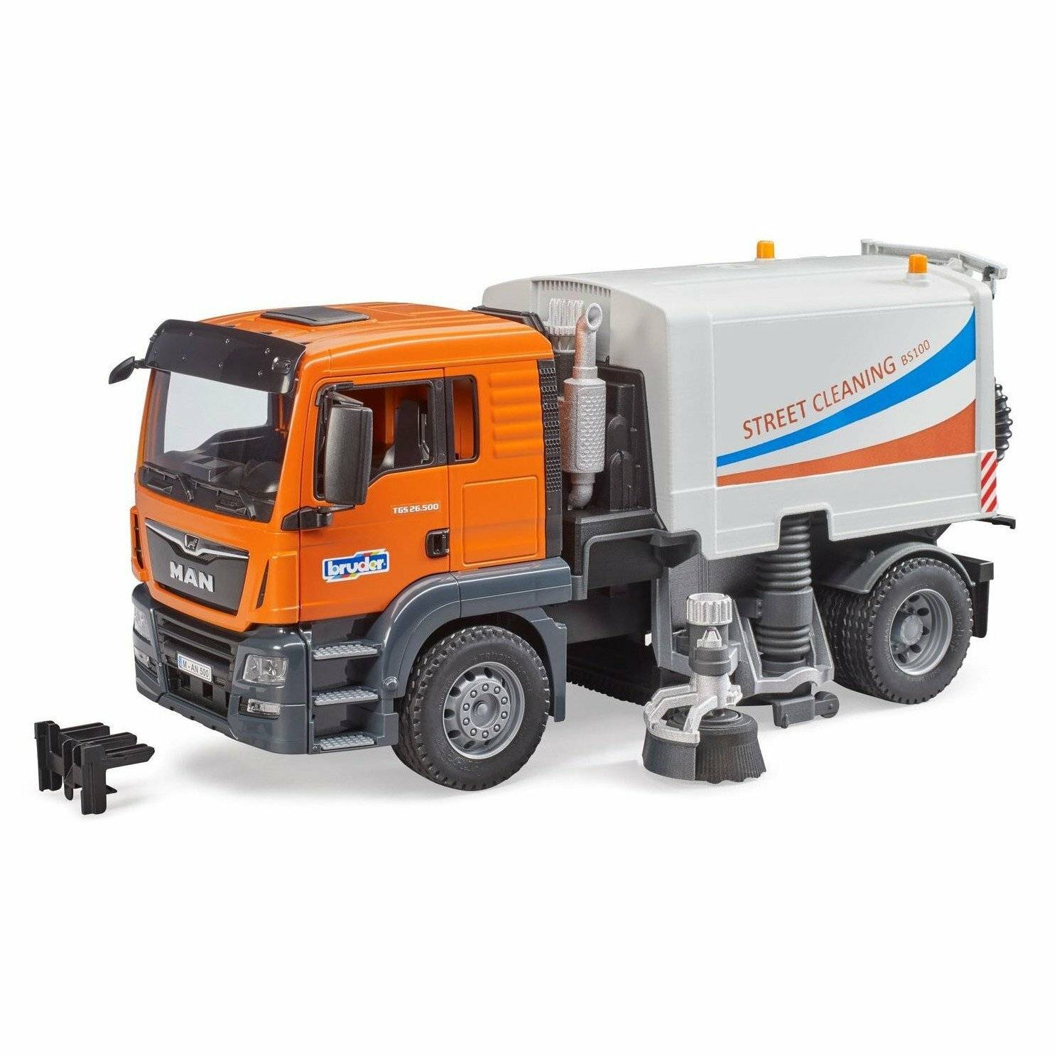 bruder MAN TGS LKW StraÃ  enreinigung, Modellfahrzeug