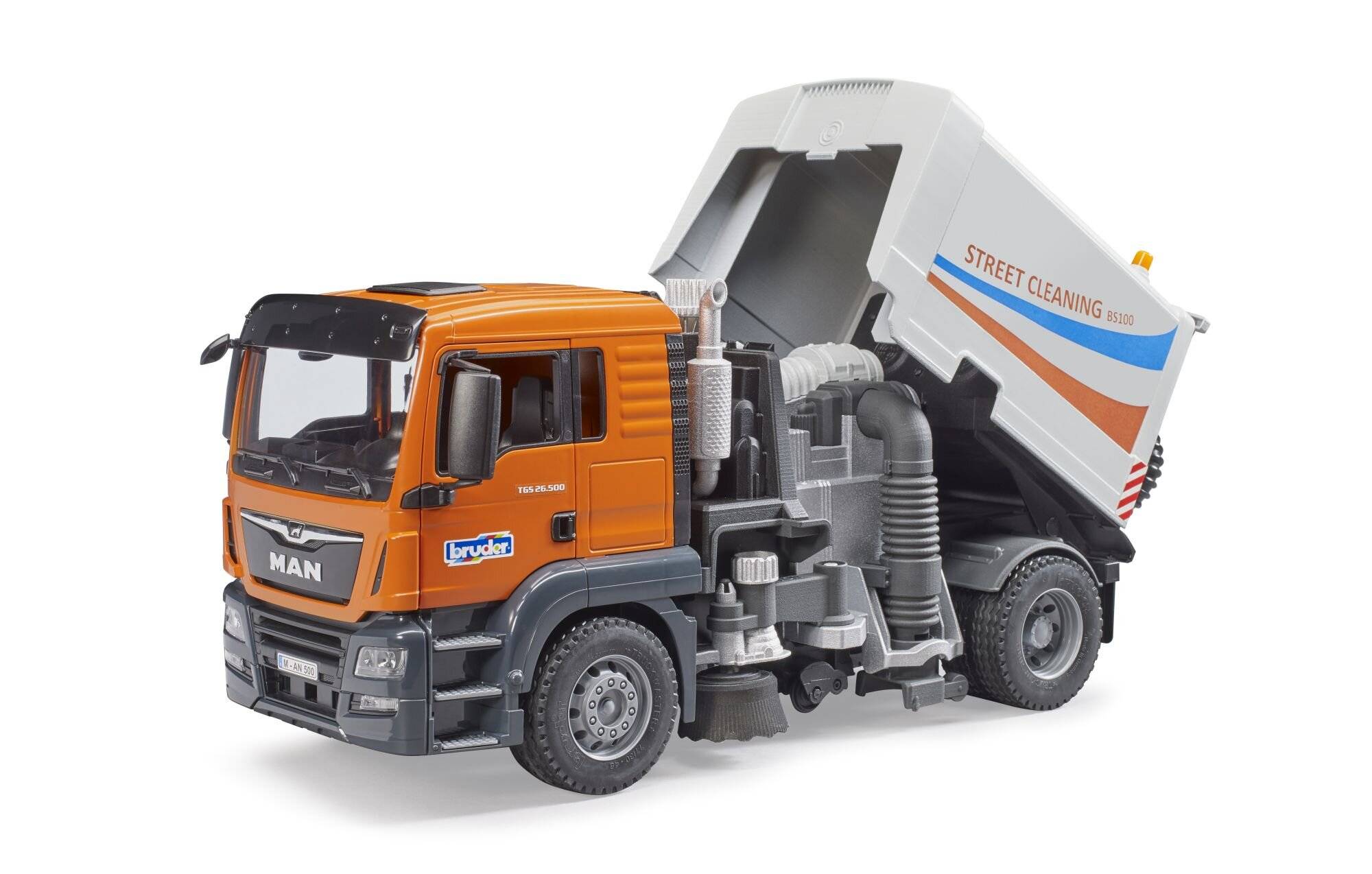 bruder MAN TGS LKW StraÃ  enreinigung, Modellfahrzeug