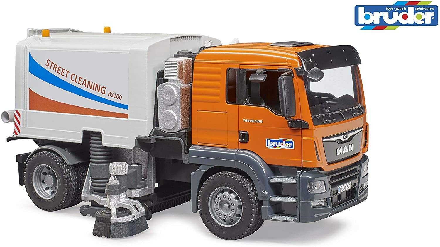 bruder MAN TGS LKW StraÃ  enreinigung, Modellfahrzeug