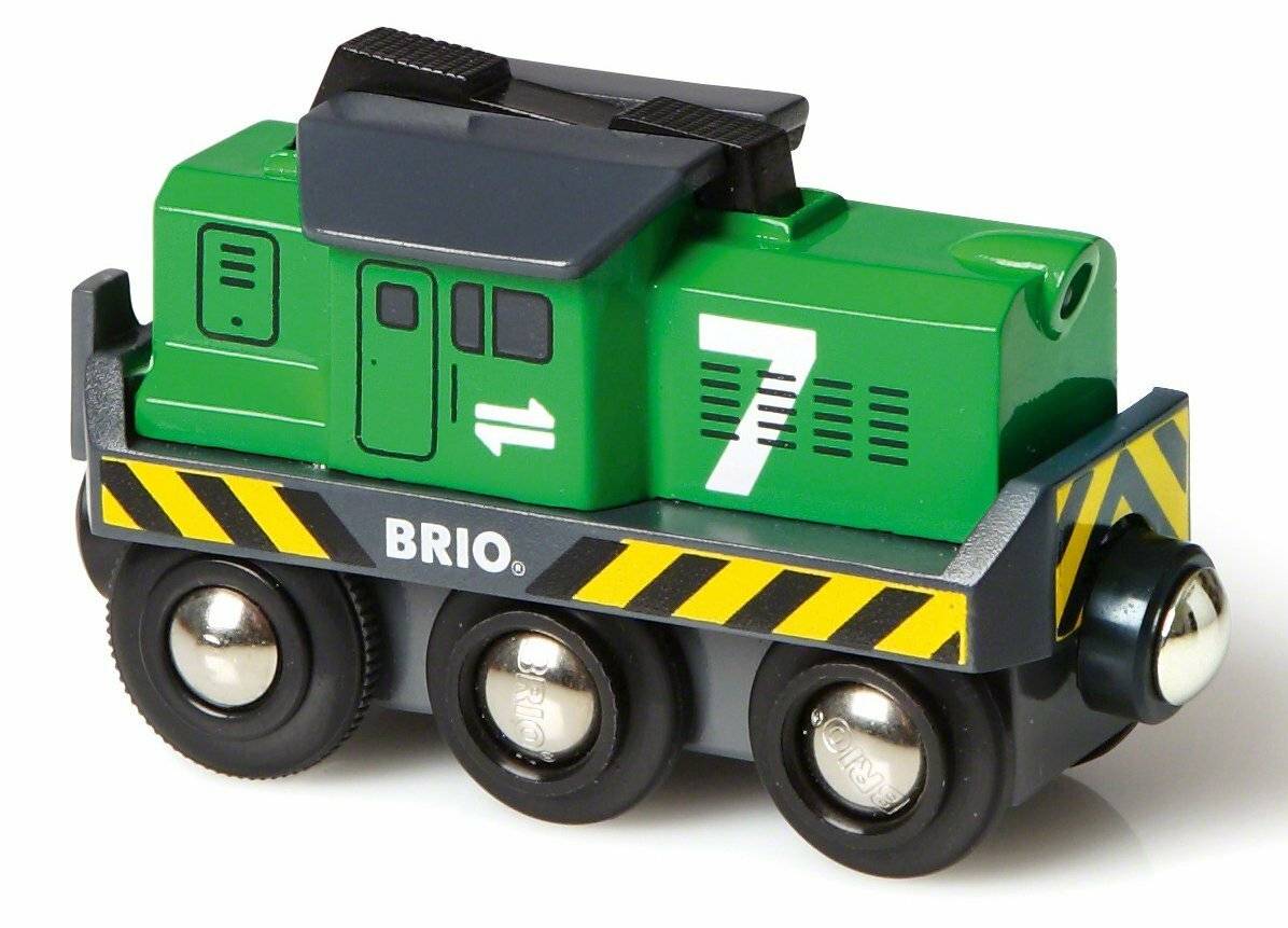BRIO World Batterie-Frachtlok, Spielfahrzeug (grÃ ¼ n)