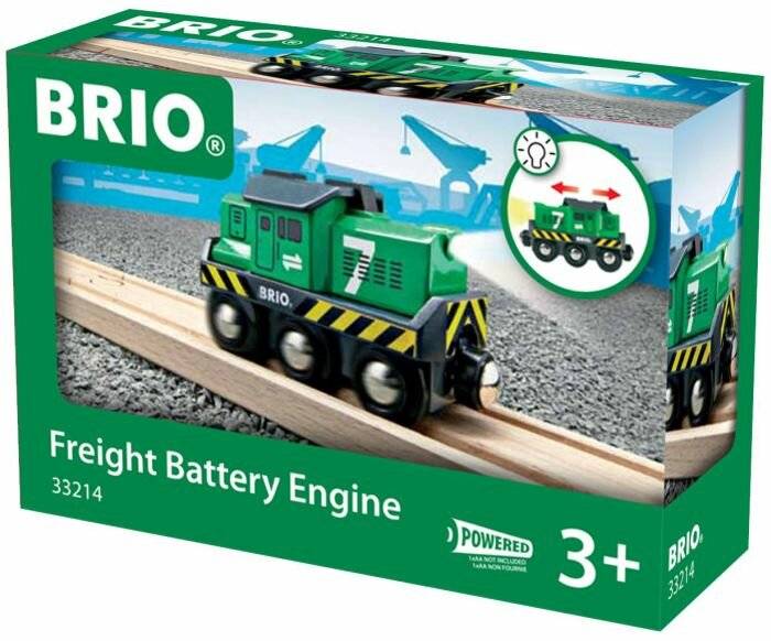 BRIO World Batterie-Frachtlok, Spielfahrzeug (grÃ ¼ n)