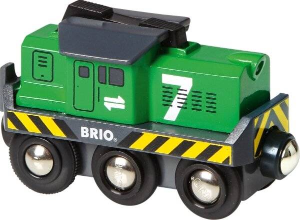BRIO World Batterie-Frachtlok, Spielfahrzeug (grÃ ¼ n)
