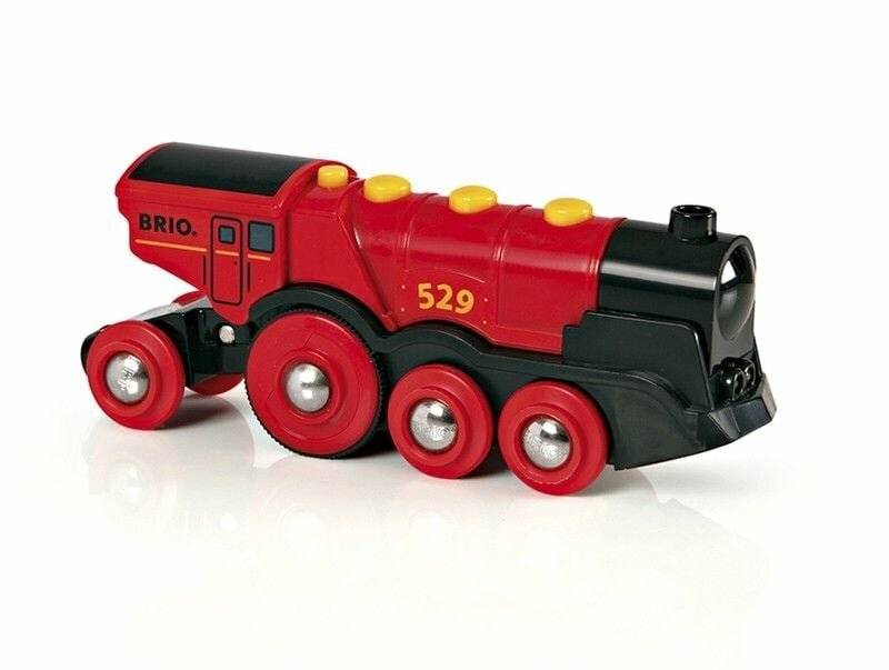 BRIO World Rote Lola Batterielok, Spielfahrzeug (rot)